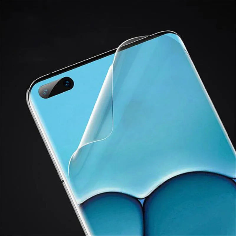 Three-pack of clear hydrogel screen protector films for Huawei and Honor smartphones