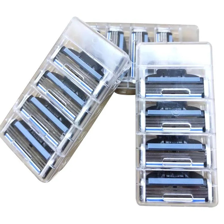 Gillette Front Speed 3 blue razor handle with pack of eight replacement blade cartridges