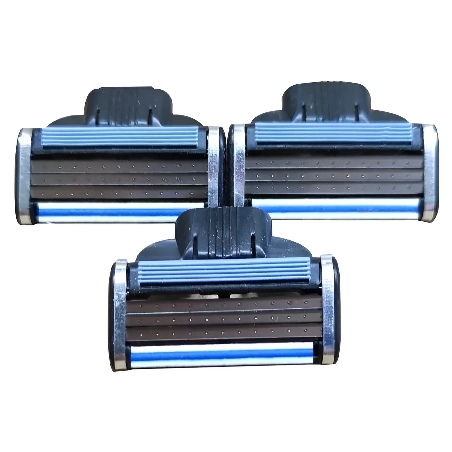 Gillette Front Speed 3 blue razor handle with pack of eight replacement blade cartridges