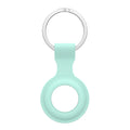 Silicone protective sleeve case for Apple AirTag tracker shown in multiple colour options.