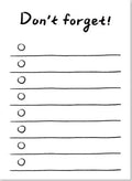 Compact student memo pad with eight planning formats on 80g paper measuring 65mm by 89mm