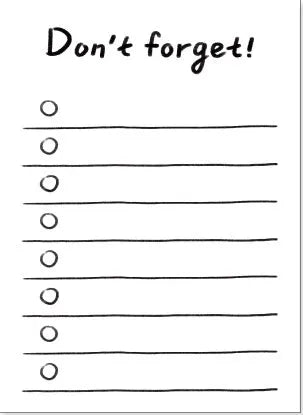Compact student memo pad with eight planning formats on 80g paper measuring 65mm by 89mm