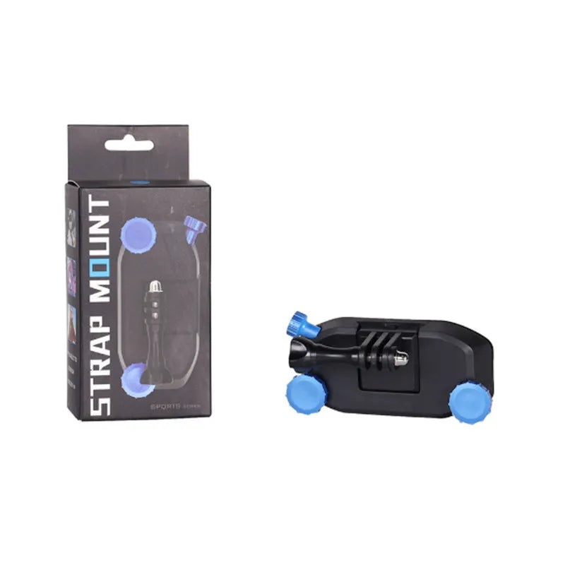 Blue quick-hanging backpack clip shoulder strap buckle for Yi sports camera plastic accessory