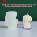 Silicone candle mould showing detailed female body shape for hand-poured candle making