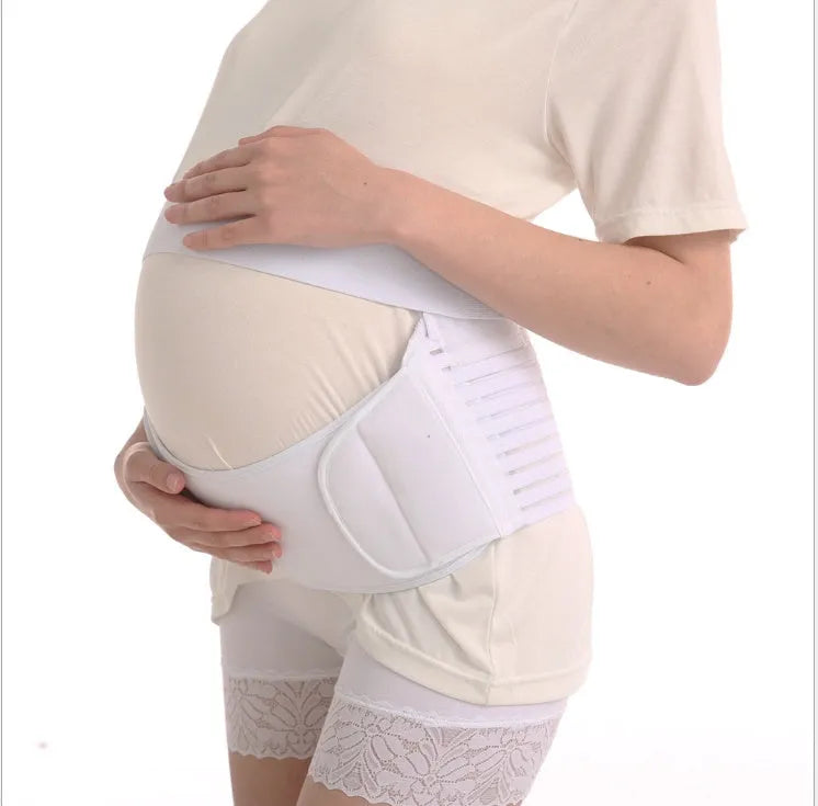 Adjustable maternity support belt with Velcro closure in elastic material for pregnancy abdominal support