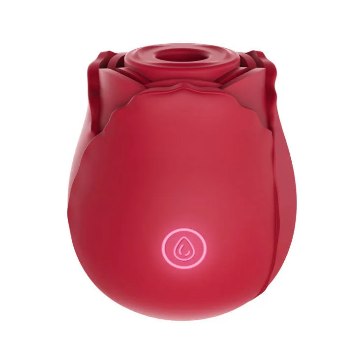 Huafeihua rose sucking tongue licking vibrating egg in pink silicone with compact design