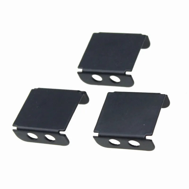 Silver graphics card cooling fan bracket with three adjustable support arms for 8cm and 9cm fans