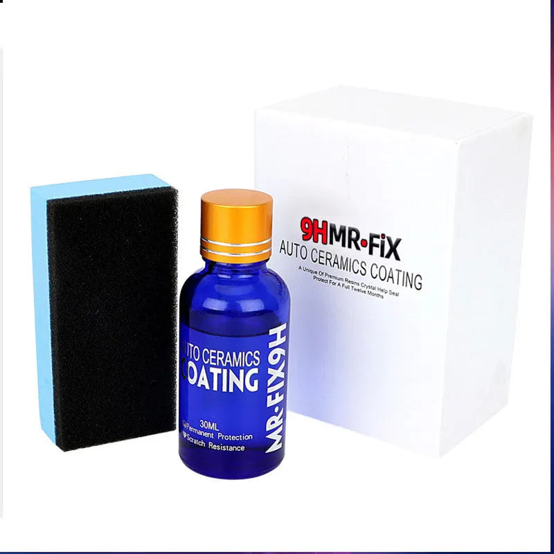 9H nano-ceramic automotive crystal coating 30ml transparent liquid in bottle