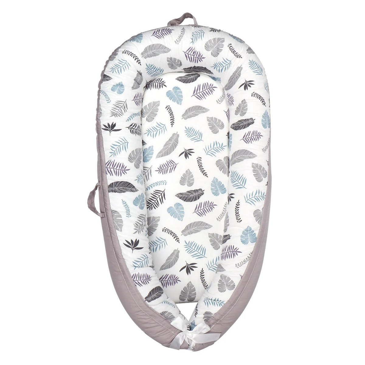 Foldable newborn bionic bed in pure cotton with cartoon print, size 90x50cm
