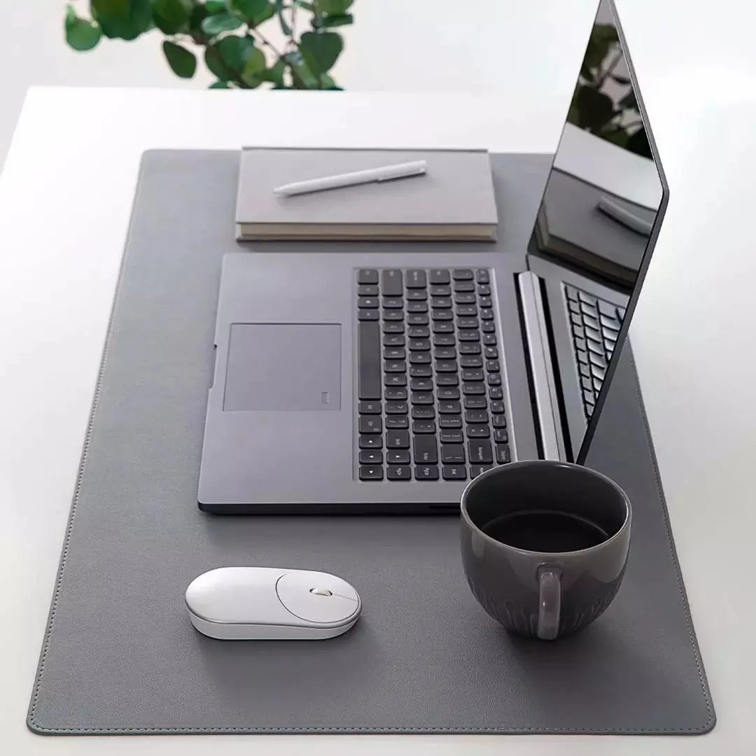 Extra large black or grey mouse pad, 800x400x2mm, waterproof surface, with storage bag.