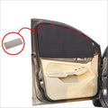 Black car magnetic sunshade net with 10 magnets on mesh cloth, 80x50cm or 90x60cm size for vehicle door windows