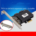 Desktop PCI-E SATA3.0 expansion card with SATA and eSATA ports