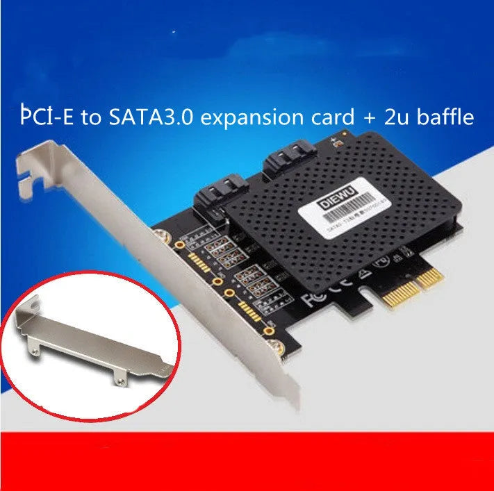 Desktop PCI-E SATA3.0 expansion card with SATA and eSATA ports