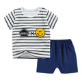 Children's two-piece cotton summer set with cartoon print in sizes from 73 to 120cm
