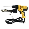Yellow rechargeable chain belt screw machine with pistol grip handle