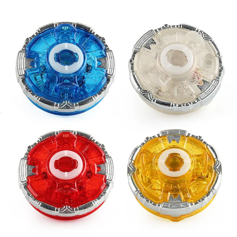 A luminous gyro bottom for spinning tops, measuring 4.5cm, in an OPP bag.
