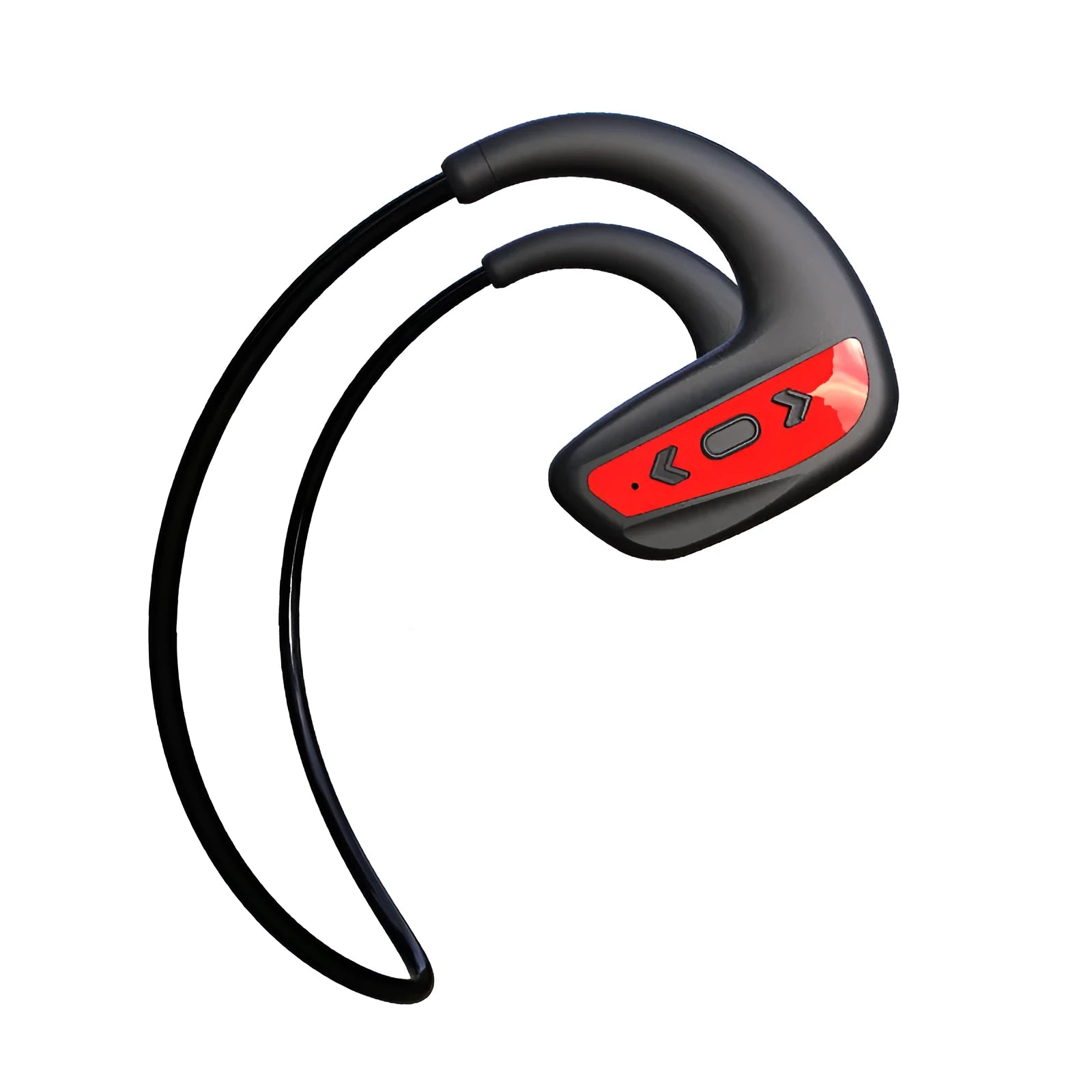 Suomijia SM608 black swimming headset with head-mounted design and dual stereo earbuds