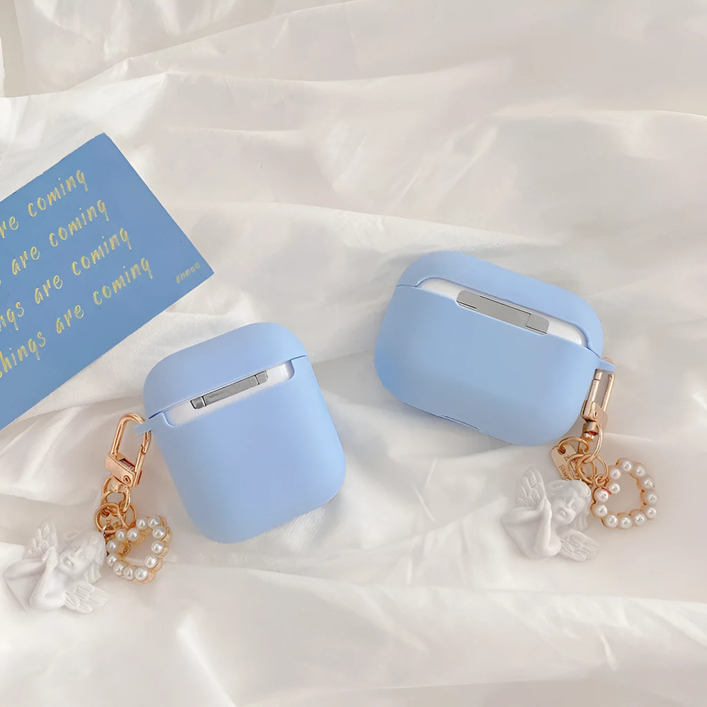 Little Angel silicone protective back cover for AirPods featuring cartoon design, compatible with AirPods 1st 2nd generation and AirPods Pro