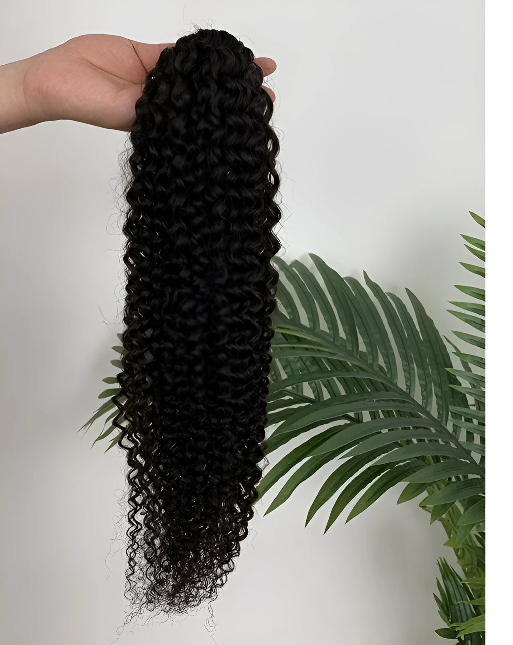 Human hair wig curtain in medium long length, available in 8A and 9A colours, 8 to 28 inches