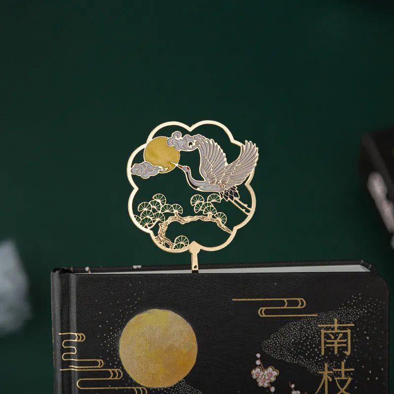 Chinese style feather pen set with metal case and notebook in Linghe, Songhe, Yunhe, and Guihe colours.