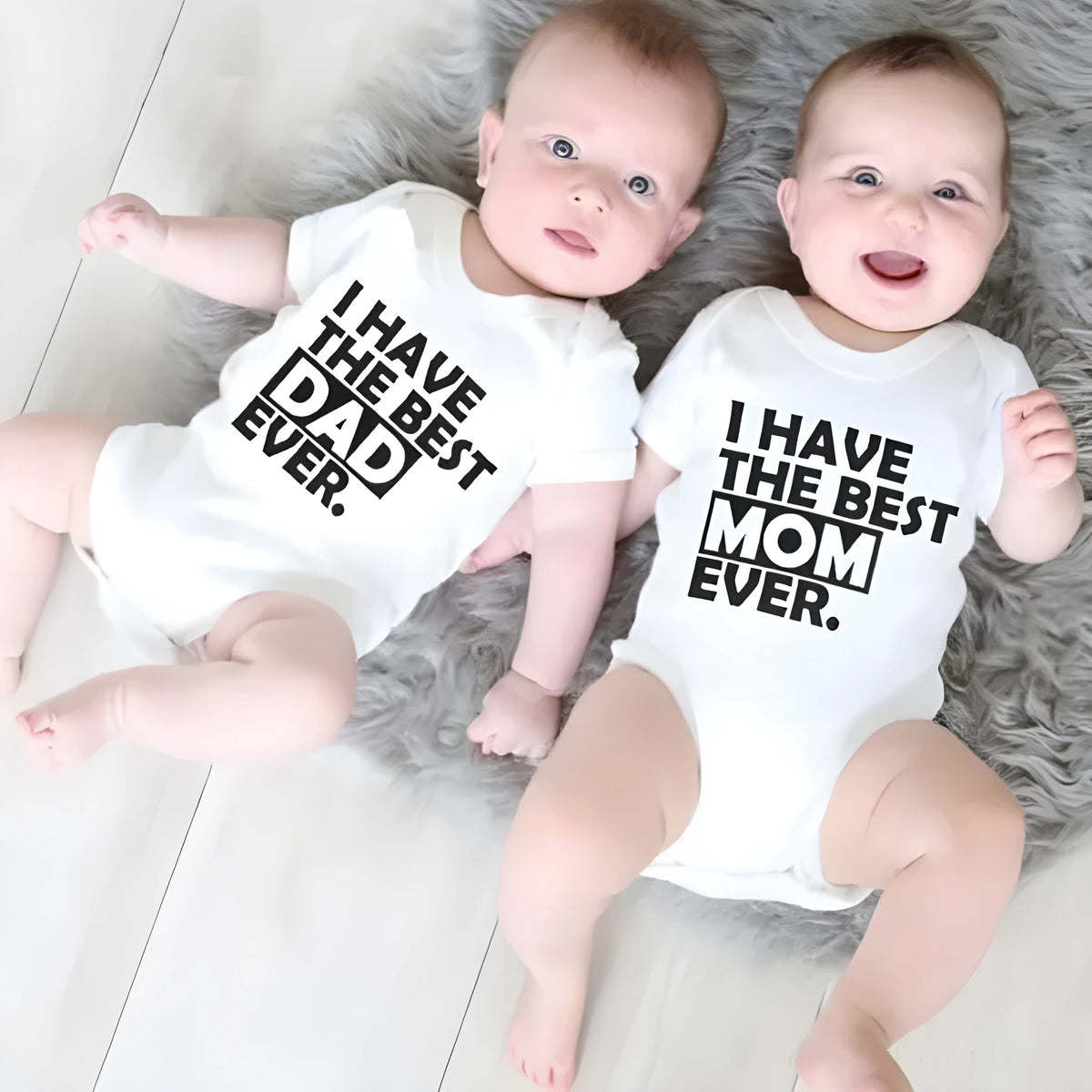 Newborn baby romper in cotton with thin section, colour A-HY1362-MOM, suitable for summer and spring, sizes 0-24 months.