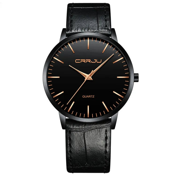 Casual waterproof quartz watch with alloy case available in black, gold or grey dial with mesh or leather strap