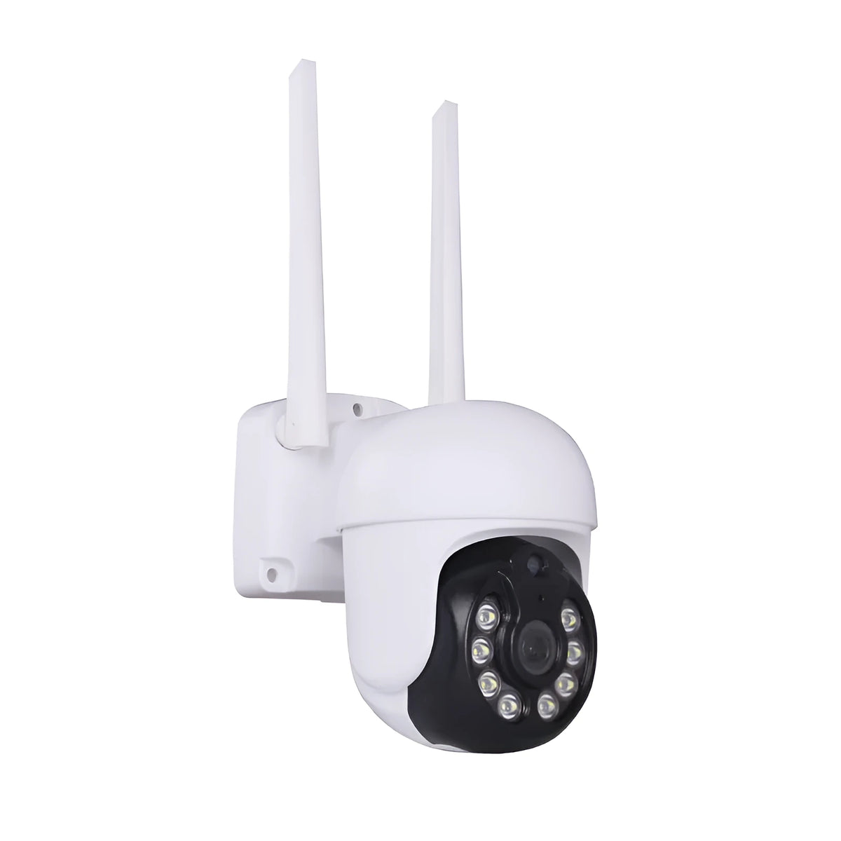 White wireless spherical surveillance camera with 3.6mm lens and 1080p resolution for home NVR system