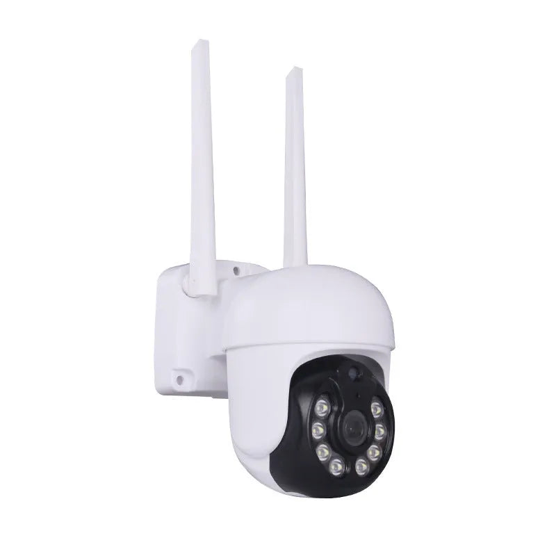 White wireless spherical surveillance camera with 3.6mm lens and 1080p resolution for home NVR system