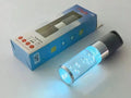 Pink portable Bluetooth speaker with colourful crystal light, showing compact rectangular design.