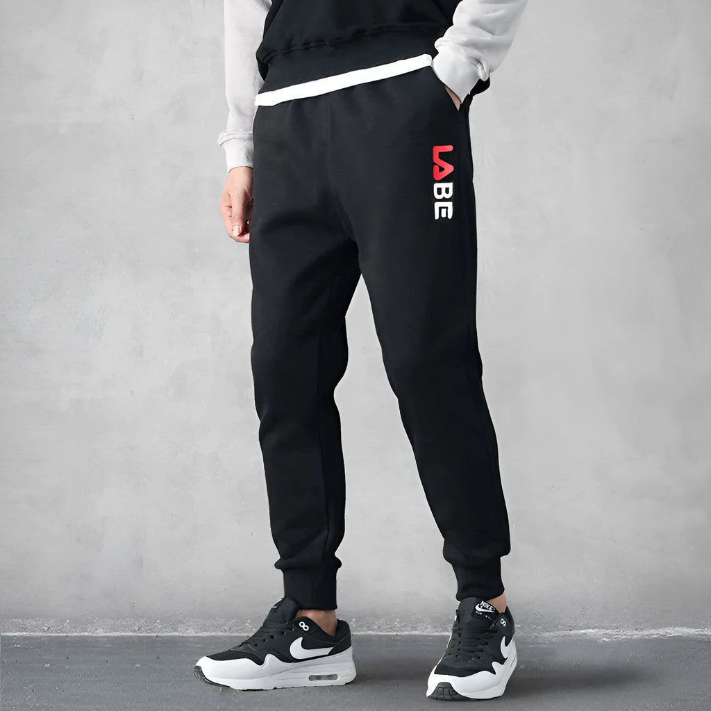 Loose fit mid-waist polyester casual trousers for teenagers, nine-length, small feet style, available in multiple colours