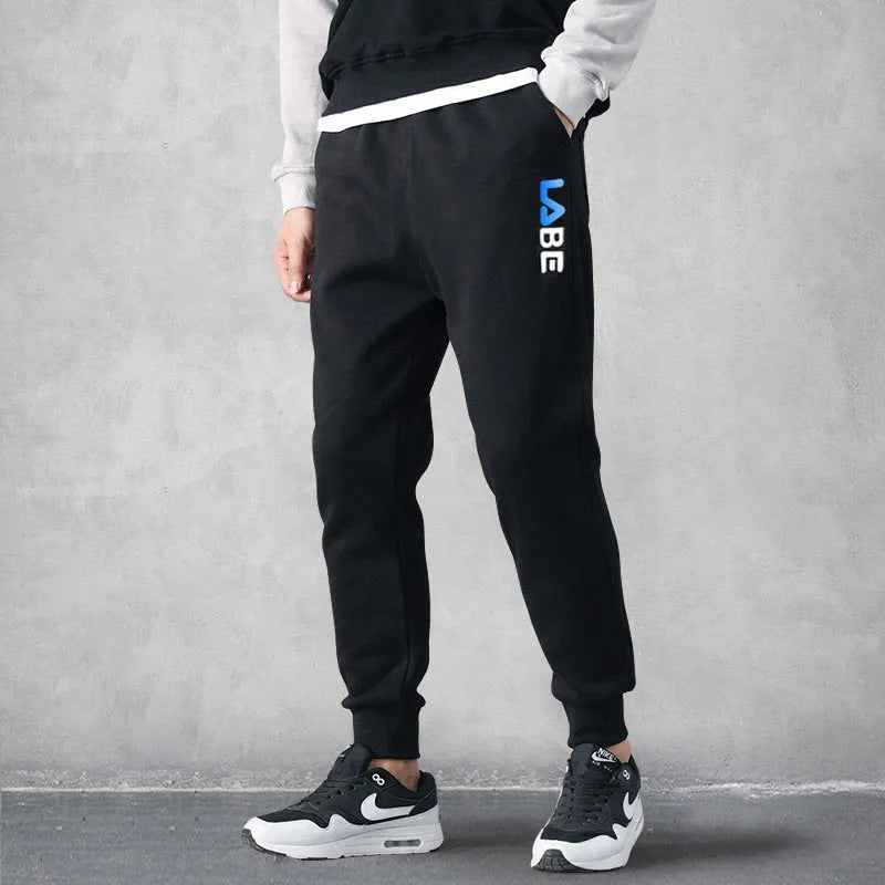 Loose fit mid-waist polyester casual trousers for teenagers, nine-length, small feet style, available in multiple colours