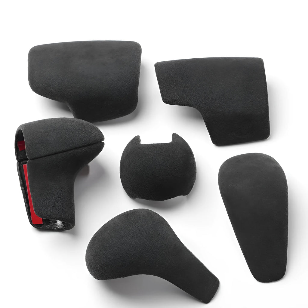 Audi interior modification gear handle in black, with strong grip texture, for A4L or Q5L model