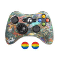 Silicone protective cover with button cap for game controller, softcover version, shown in available colours