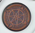 Magic circle design wireless charging pad showing geometric patterns with Qi 10W fast charging capability