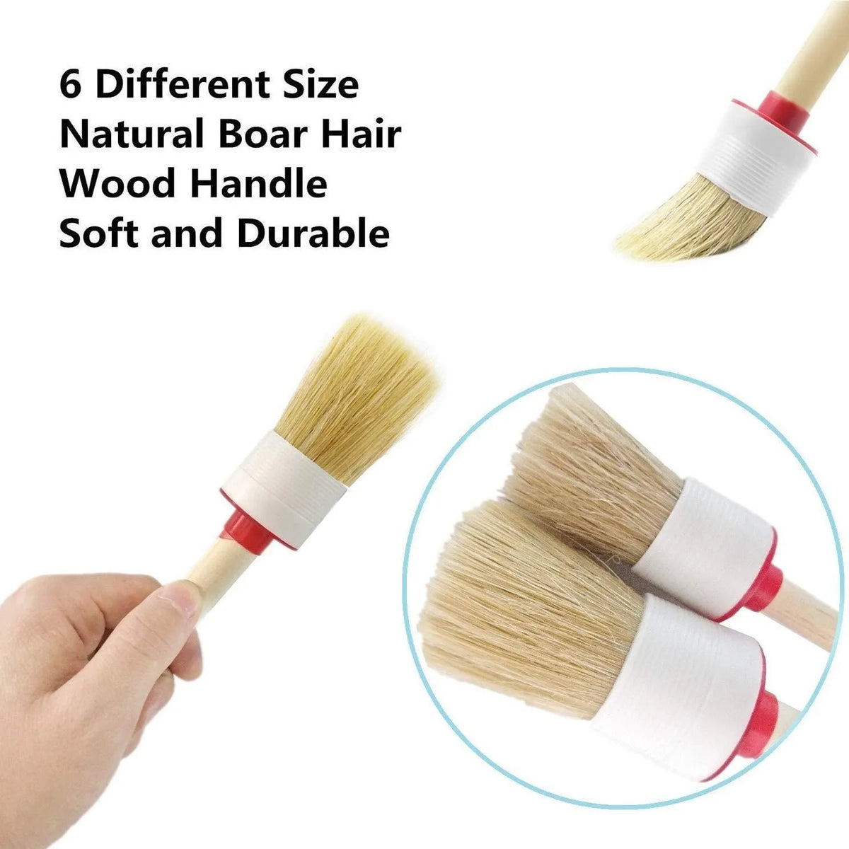 14-piece car cleaning brush set with wooden handle and PP brushes, steel brushes, sponges, glove and towel
