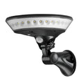 White 360-degree outdoor solar light with motion sensor and IP65 waterproof rating.