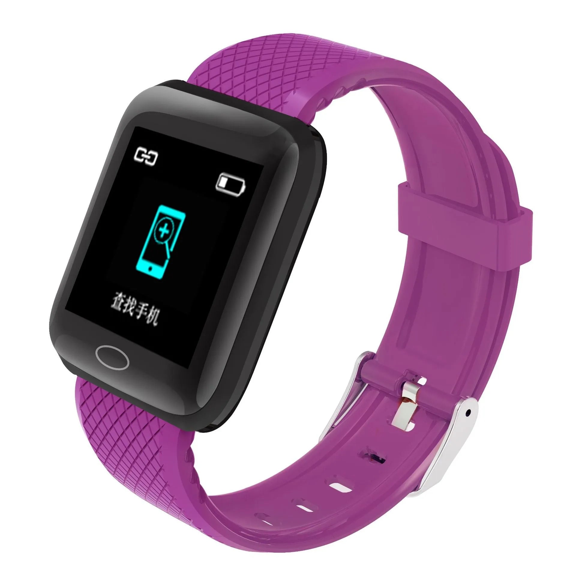 116PLUS smart bracelet heart rate monitor pedometer 1.3 inch colour screen silicone strap
