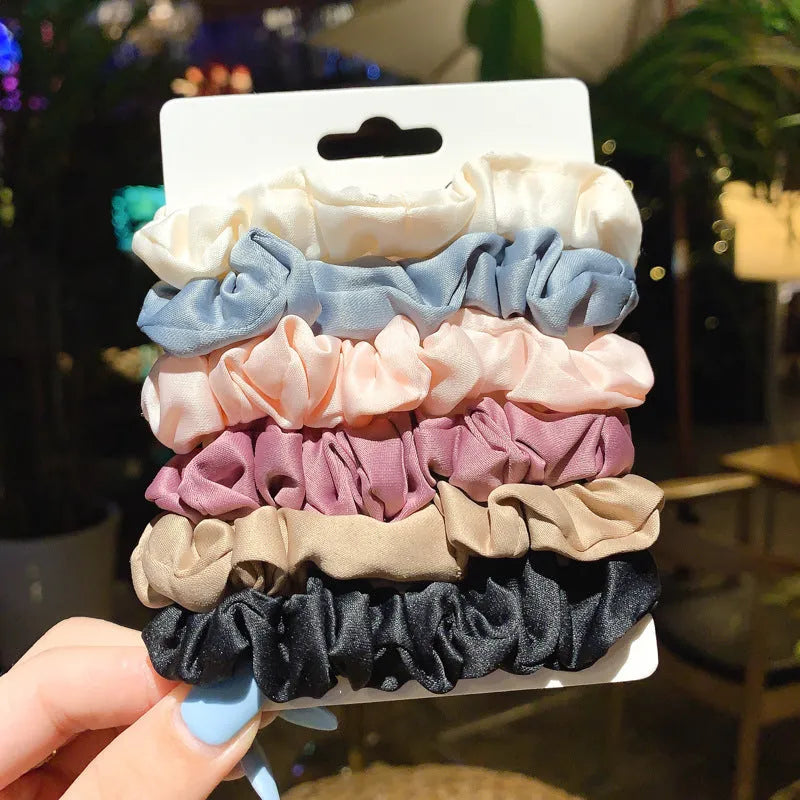 Set of children's small intestine hair rings and large intestine head ropes in autumn colours.