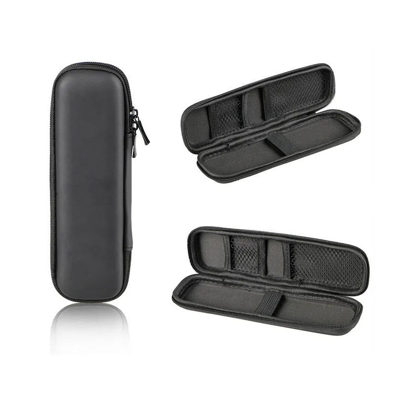Multifunctional stationery box storage bag in composite material, square black solid colour, 50g, sizes L S XL
