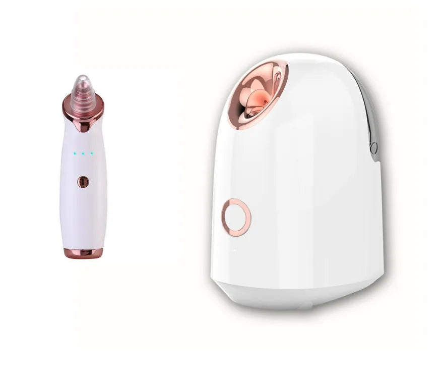 White steam facial spray hydration apparatus with 150ml water tank, USA 220V warm mist steamer