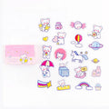 Thibe Little Haruhito 20-piece decorative stationery sticker box for hand accounts, four designs including Spring Outing Bear and Cute Duck.