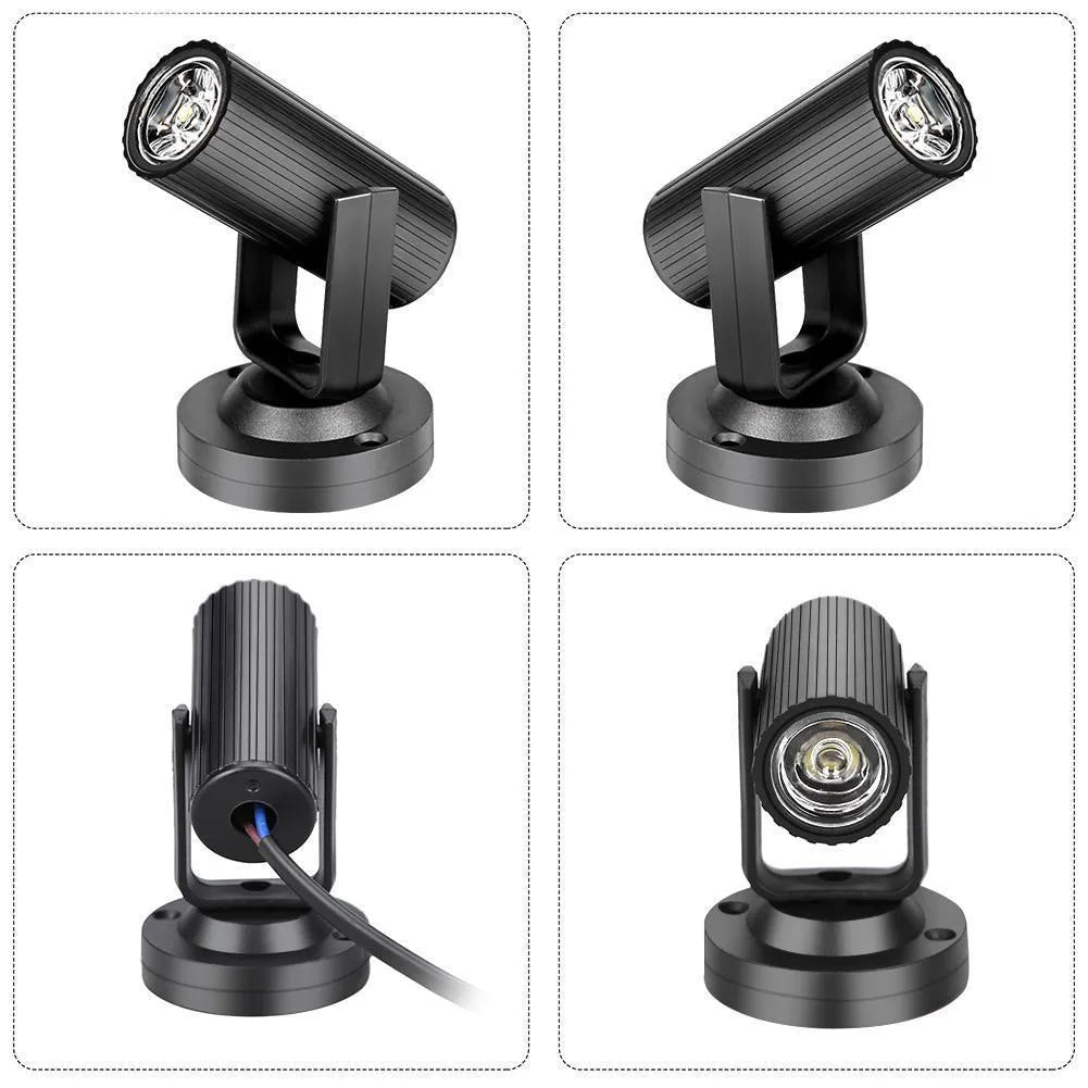 Black plastic 1W RGBW LED stage lighting pinspot beam spotlight for professional use