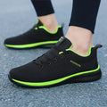 Men's running shoes 9088 black and red colourway with viscose sole and textile insole