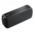 The New Size Small Sound Big X8 subwoofer Bluetooth speaker in black, with dual 30W drivers and portable design