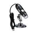 Black portable digital microscope with USB cable, 1000x magnification for computer-connected inspection