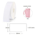 Niimbot D11 mini label printer paper thermal sticker rolls in white and assorted colours 12x40mm for price labelling