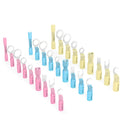 540PCS heat shrink wire connectors ring fork hook spade brass tin plated fire retardant