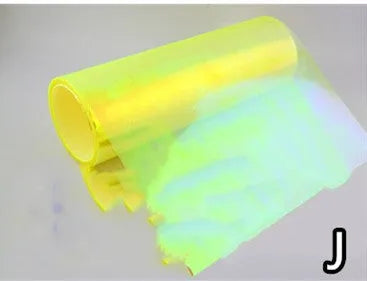 Chameleon colour change protective film for car headlights and tail lights, available in multiple sizes and colours