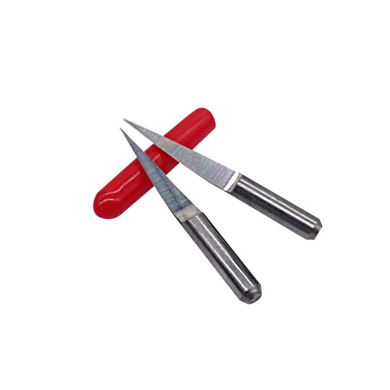 10 tungsten steel knives for acrylic engraving with 45 degree pointed blades