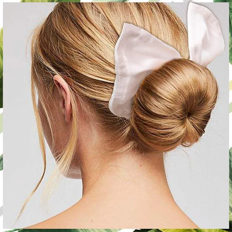 Ladies cotton headband in French retro style with bowknot, shown in multiple colour set options.
